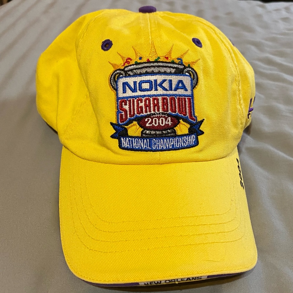 Old school LSU Nokia Sugarbowl 2004 National Championship Hat